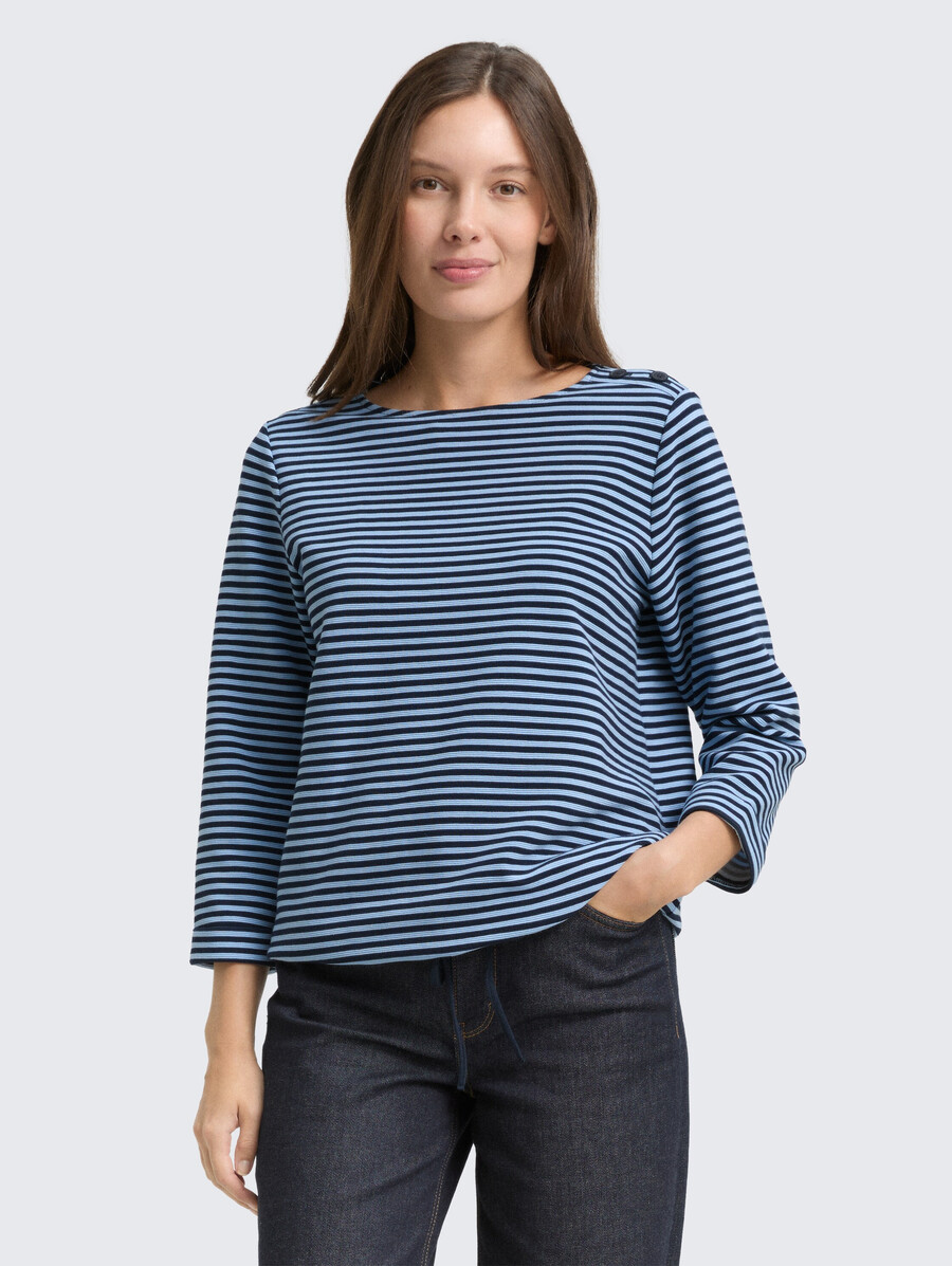 chemise à manches longues avec détails de boutons