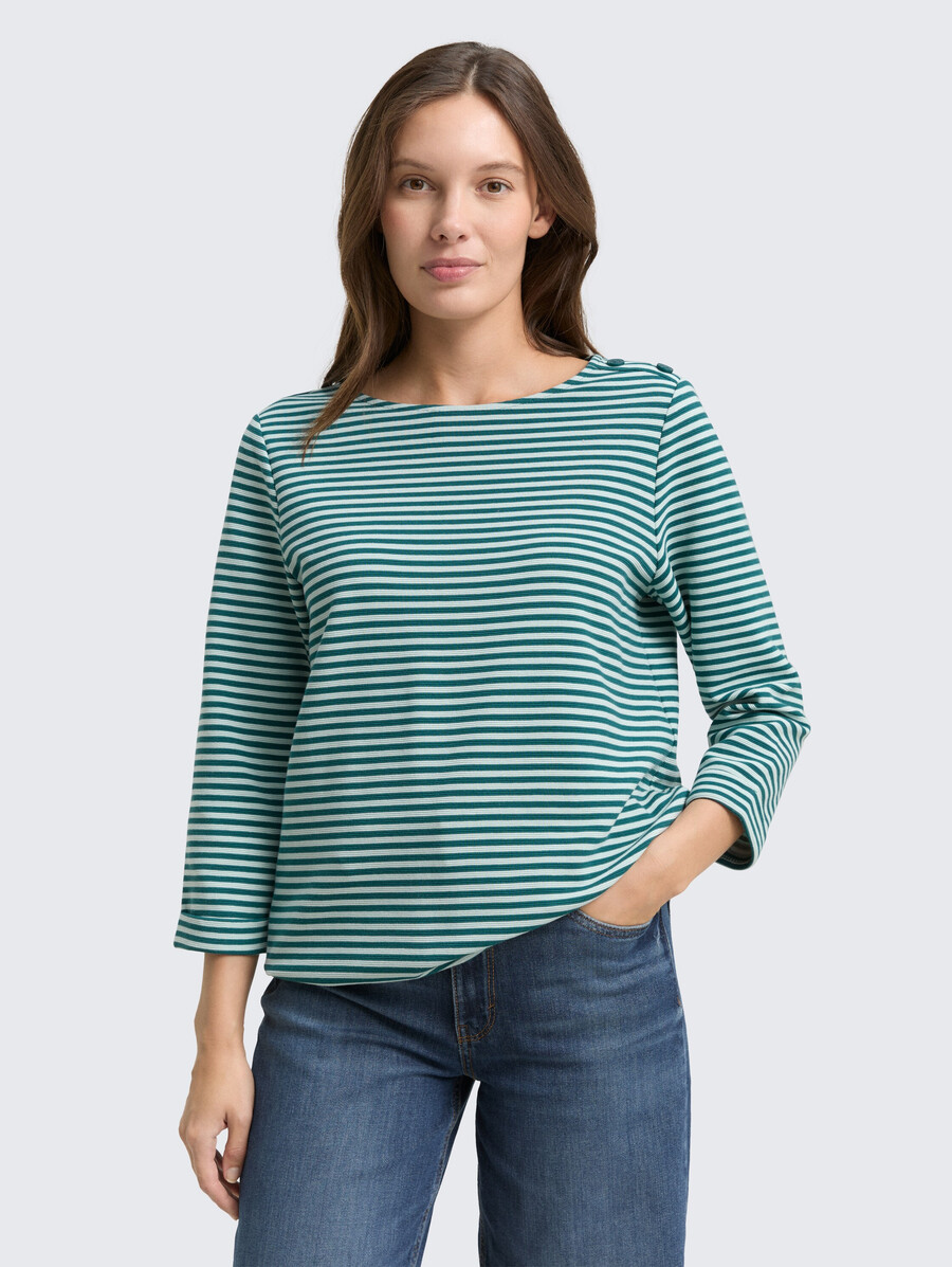 chemise à manches longues avec détails de boutons