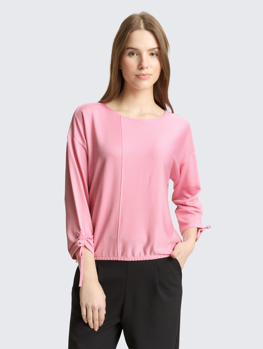 chemise ample à manches longues avec manches froncées