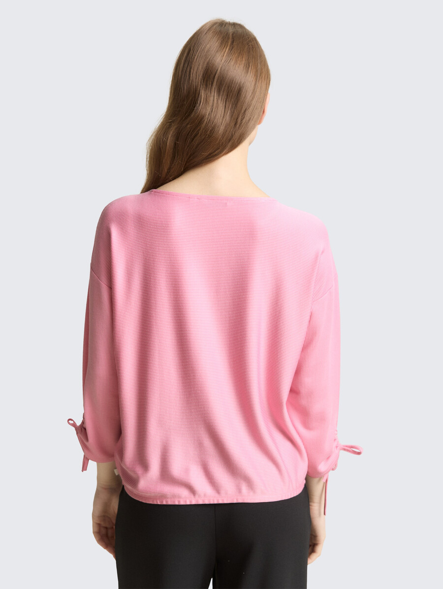 chemise ample à manches longues avec manches froncées