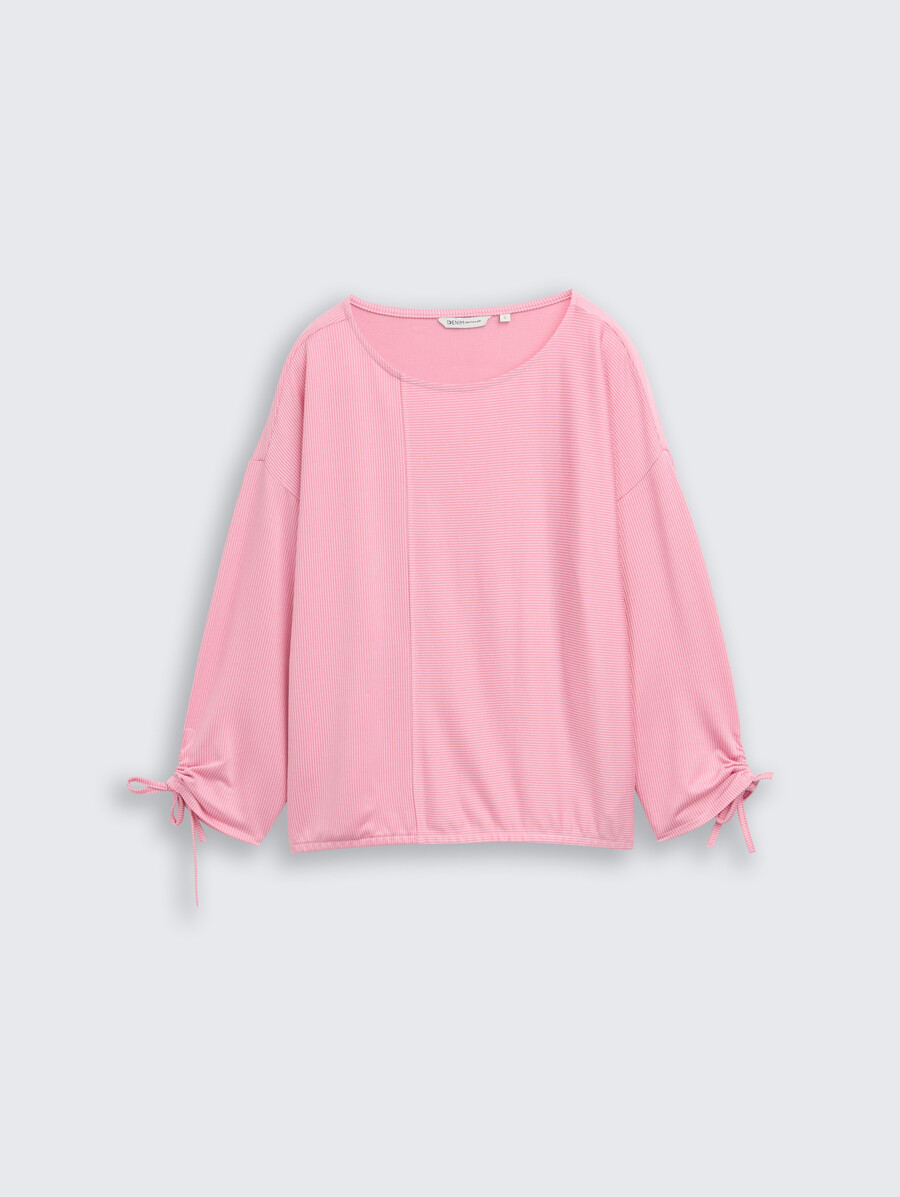 chemise ample à manches longues avec manches froncées