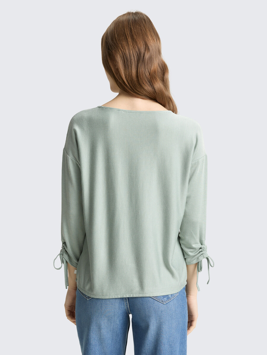chemise ample à manches longues avec manches froncées