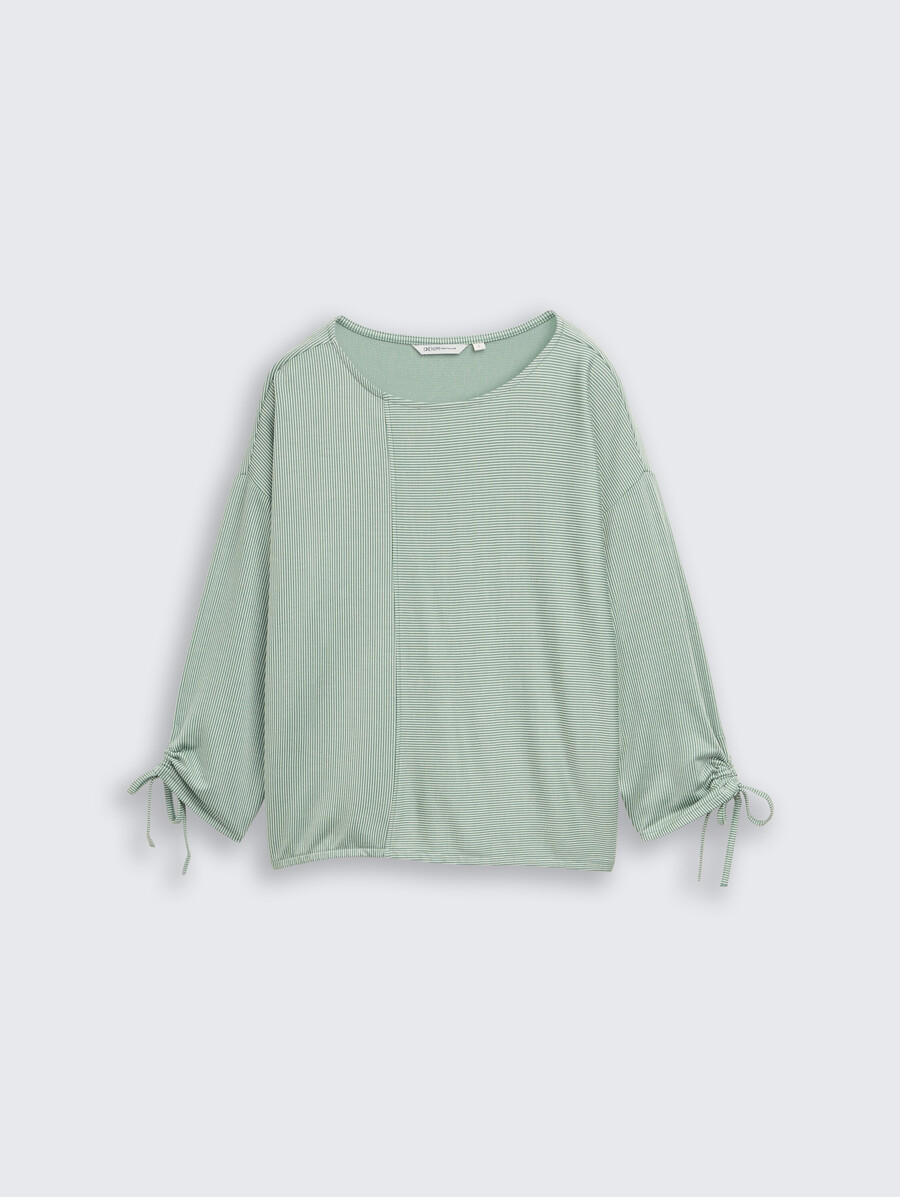 chemise ample à manches longues avec manches froncées