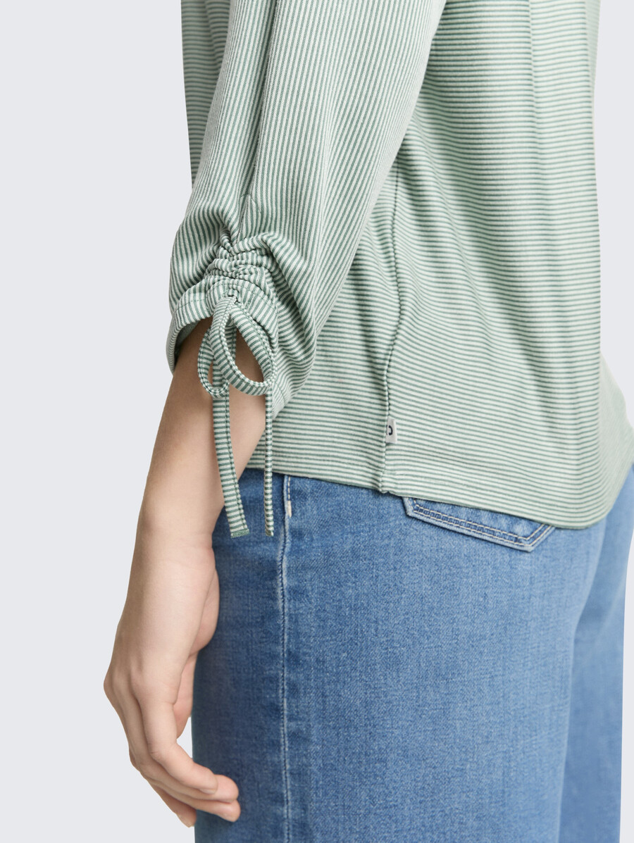 chemise ample à manches longues avec manches froncées