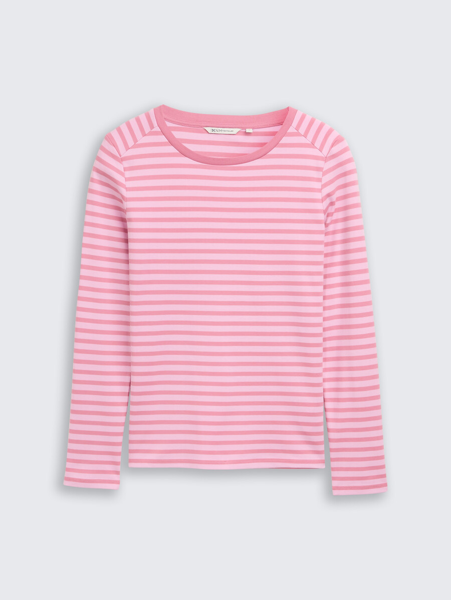 chemise à manches longues à rayures