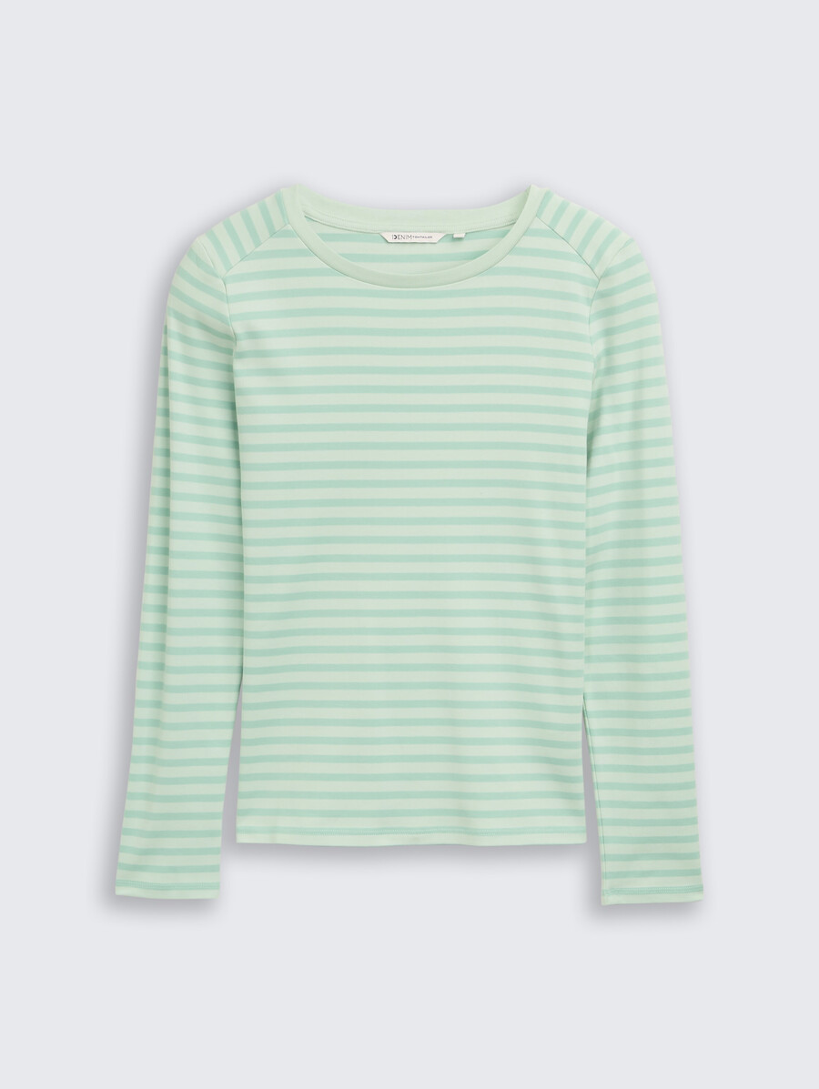 chemise à manches longues à rayures