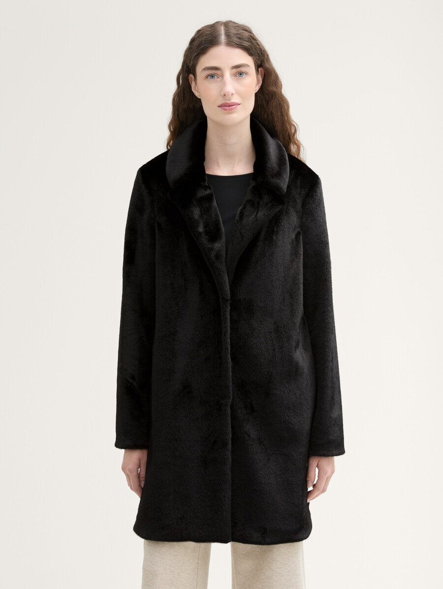 manteau en fausse fourrure