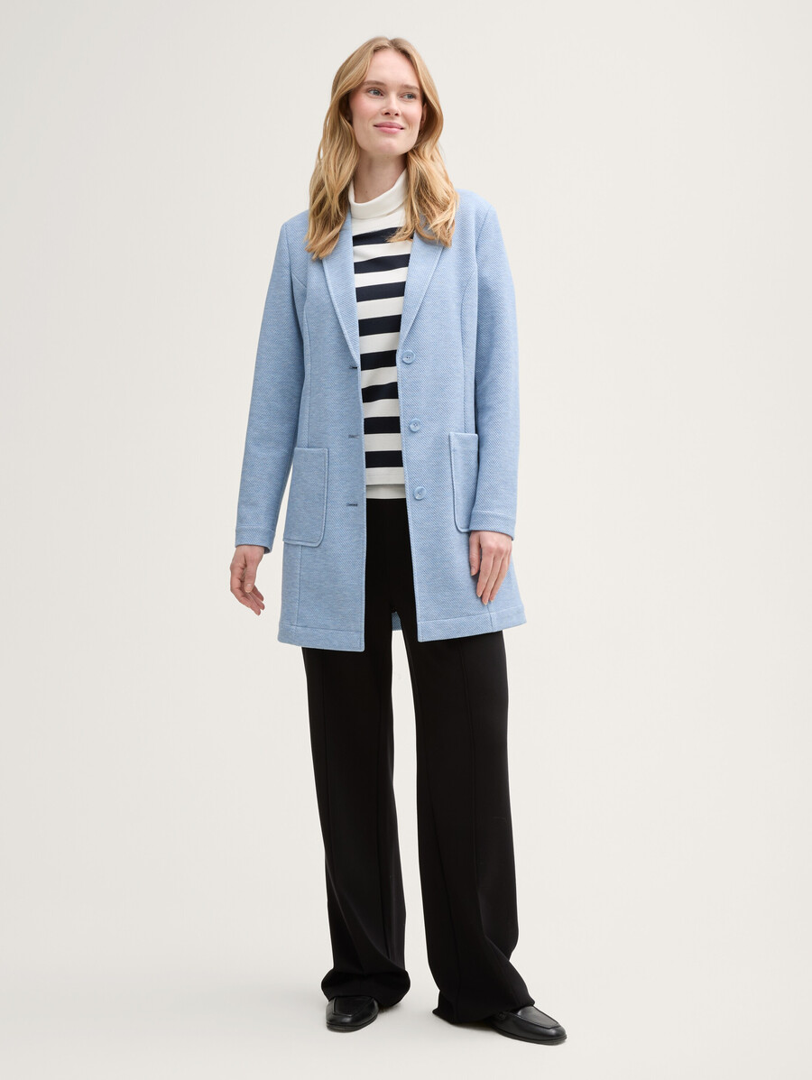 manteau à col à revers