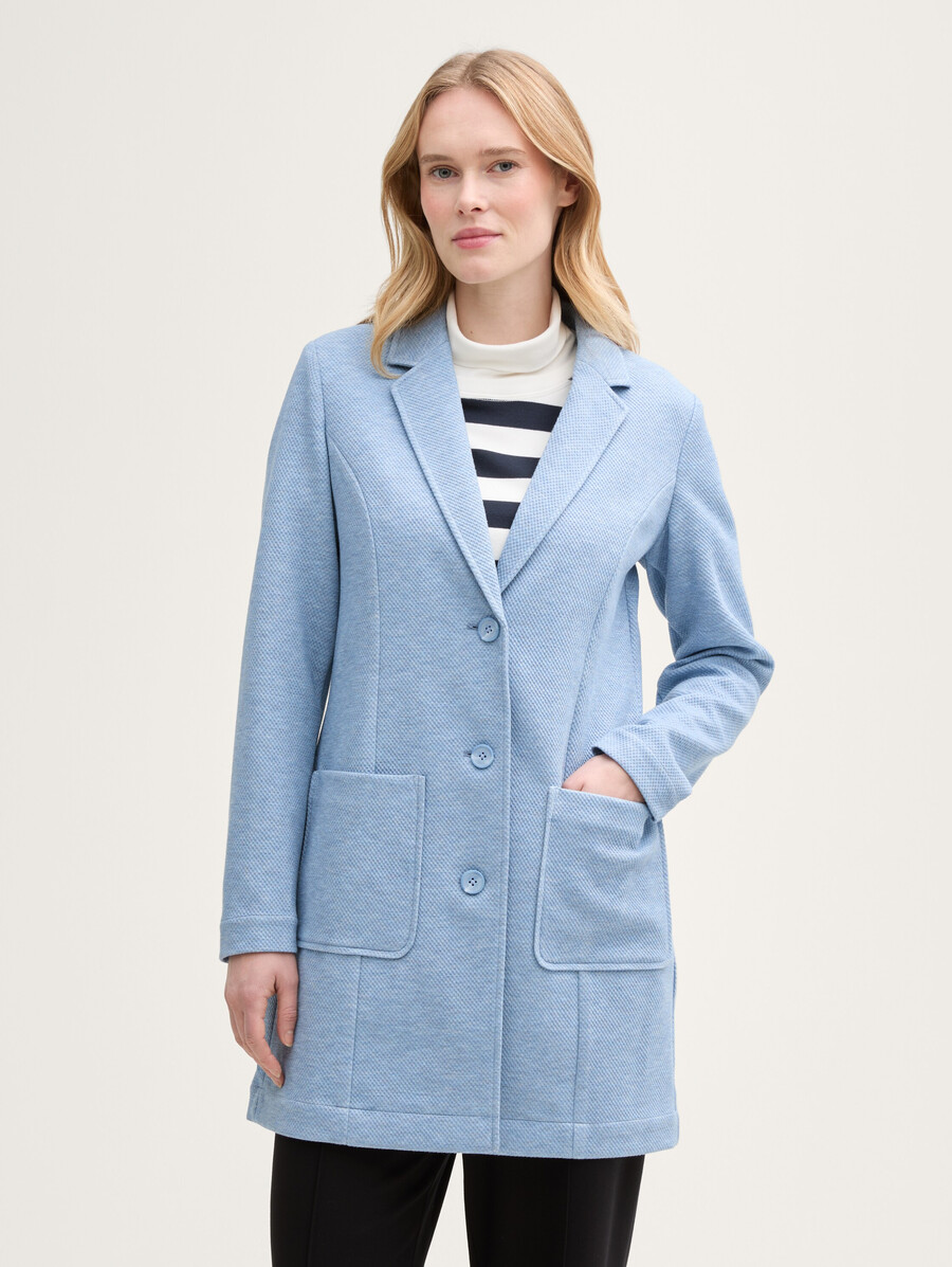 manteau à col à revers