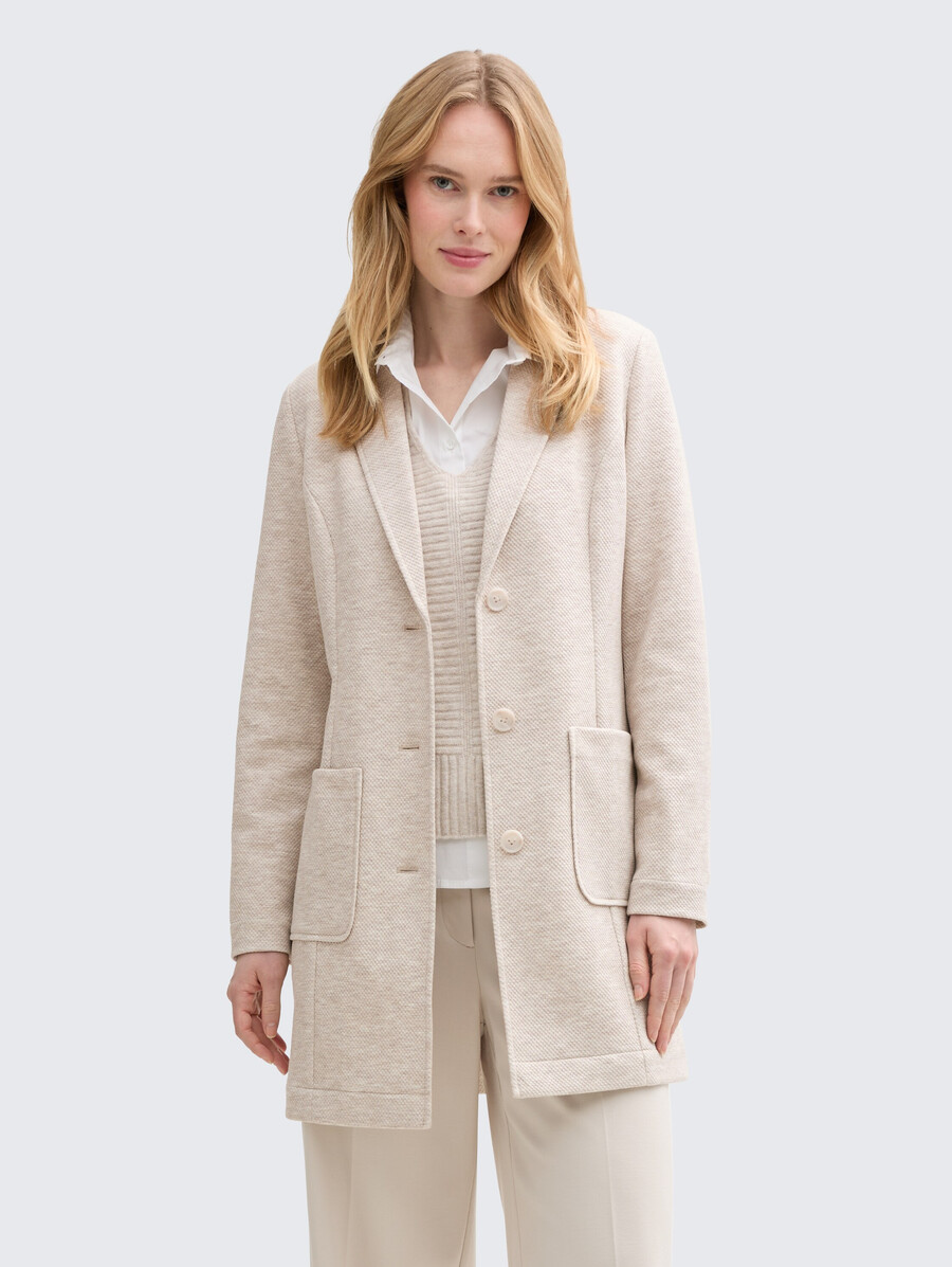 manteau à col à revers