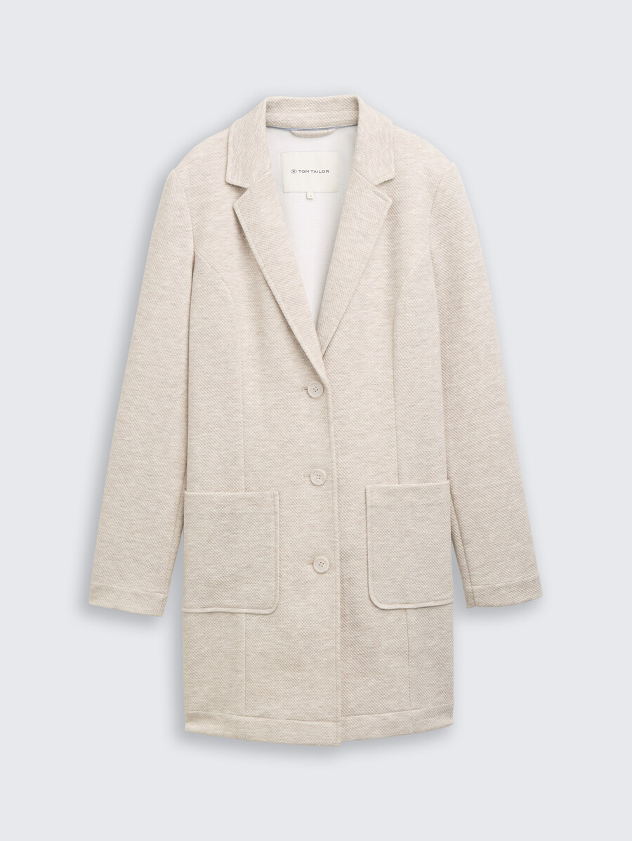 manteau à col à revers