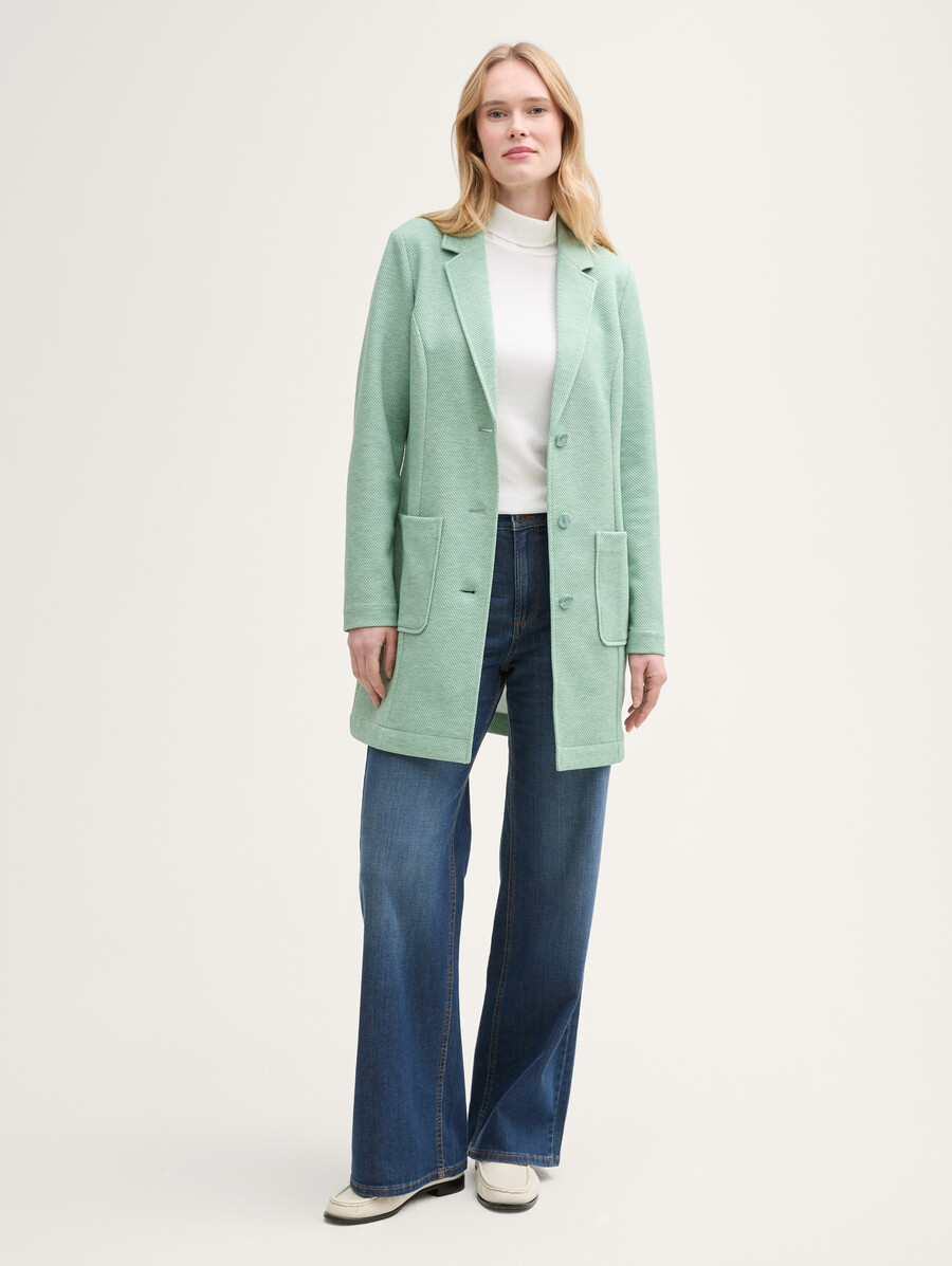 manteau à col à revers