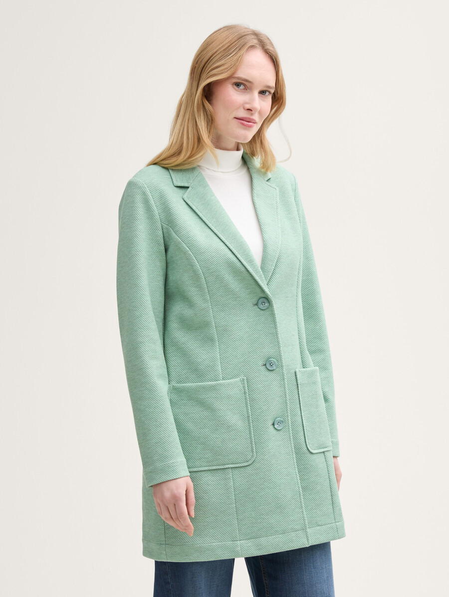 manteau à col à revers