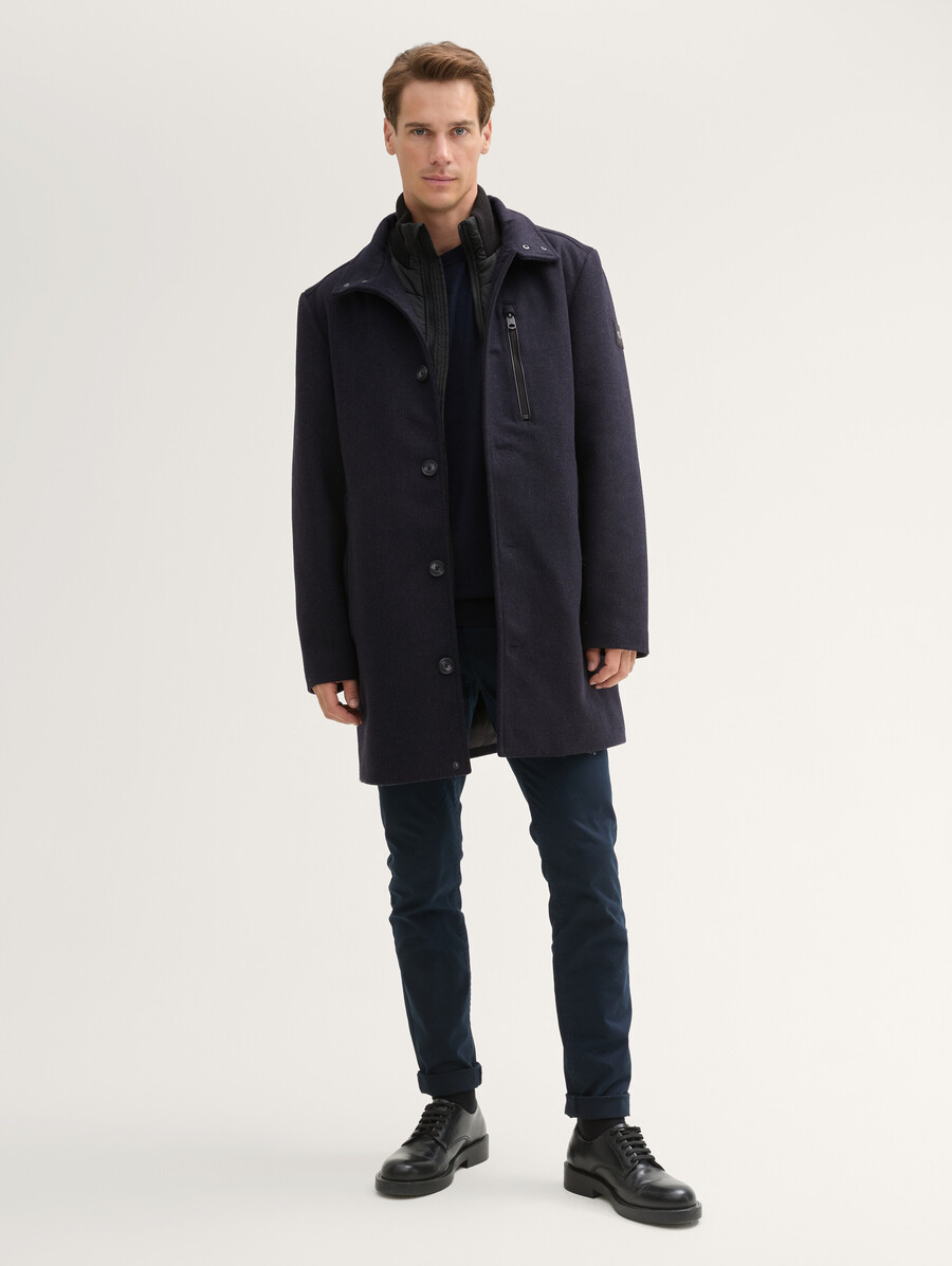 manteau 2 en 1 avec teneur en laine