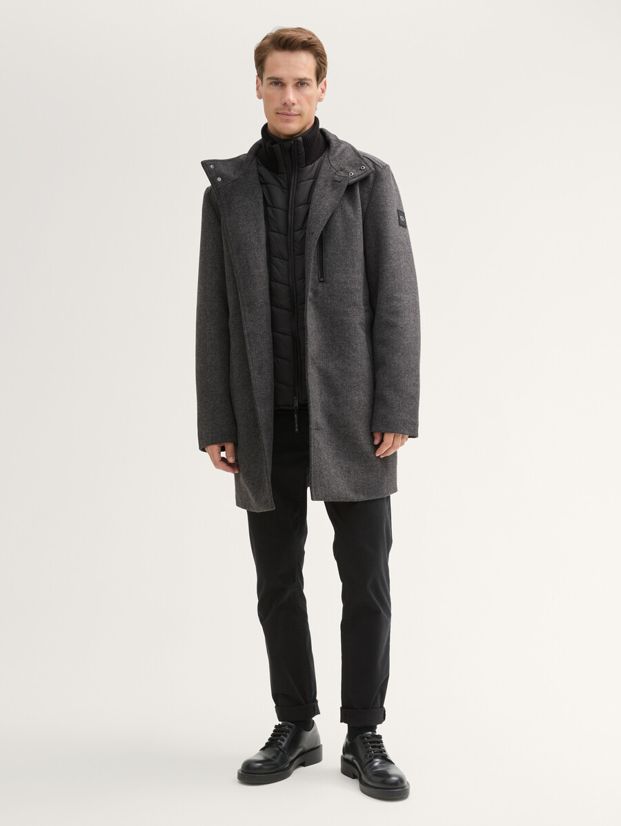 manteau 2 en 1 avec teneur en laine