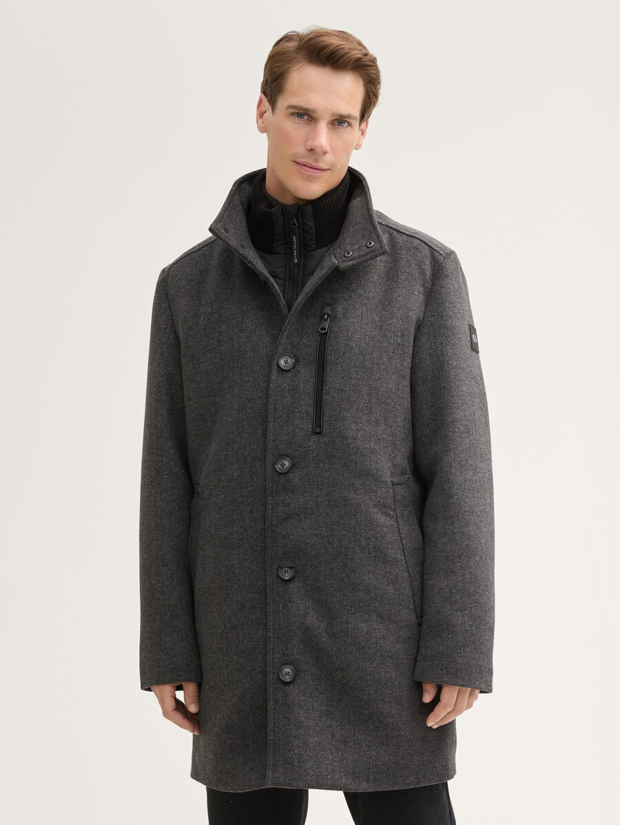 manteau 2 en 1 avec teneur en laine