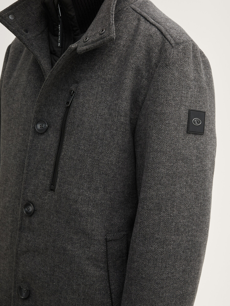 manteau 2 en 1 avec teneur en laine