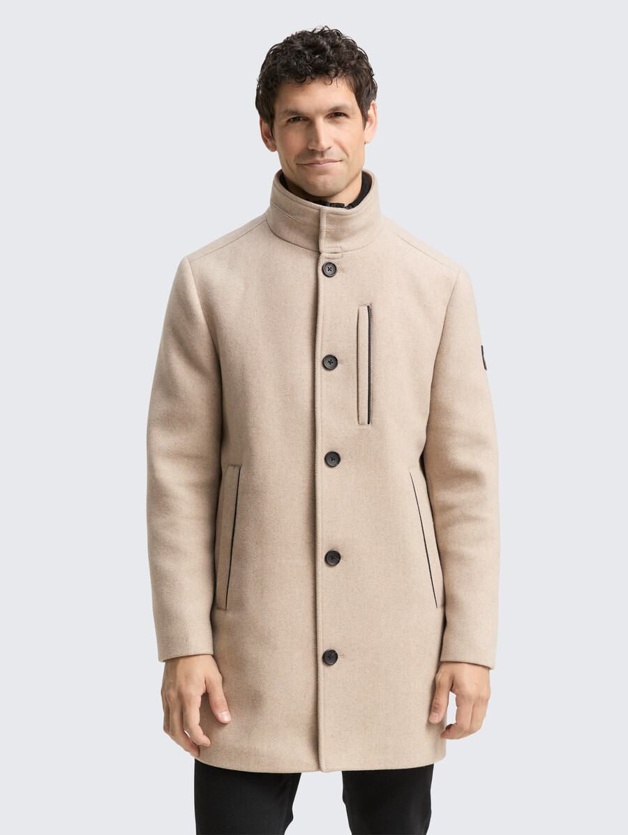 manteau en laine 2 en 1 avec veste intérieure amovible