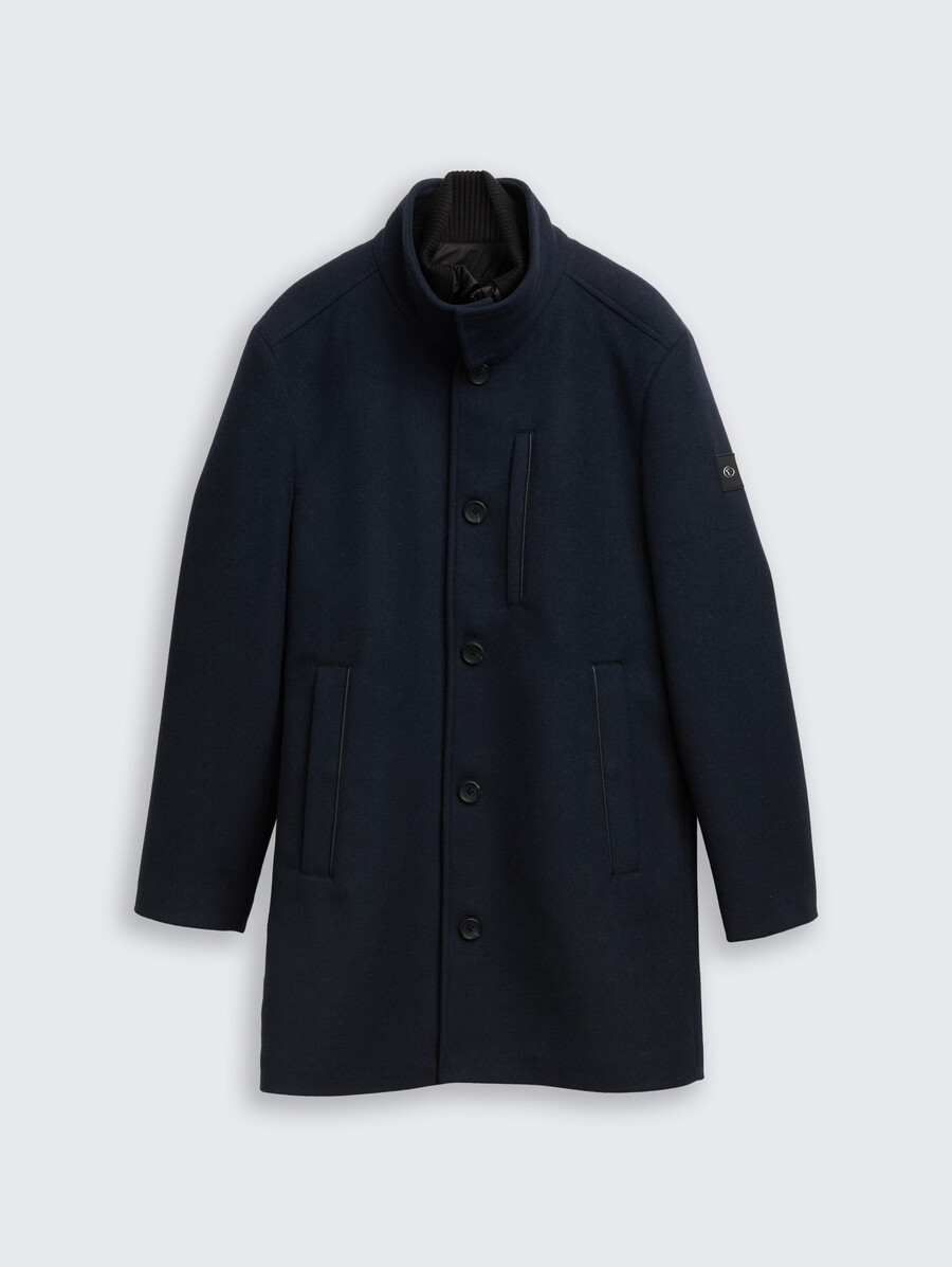 manteau en laine 2 en 1 avec veste intérieure amovible