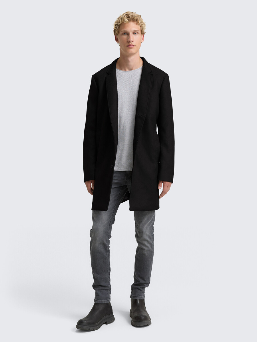 manteau aspect laine