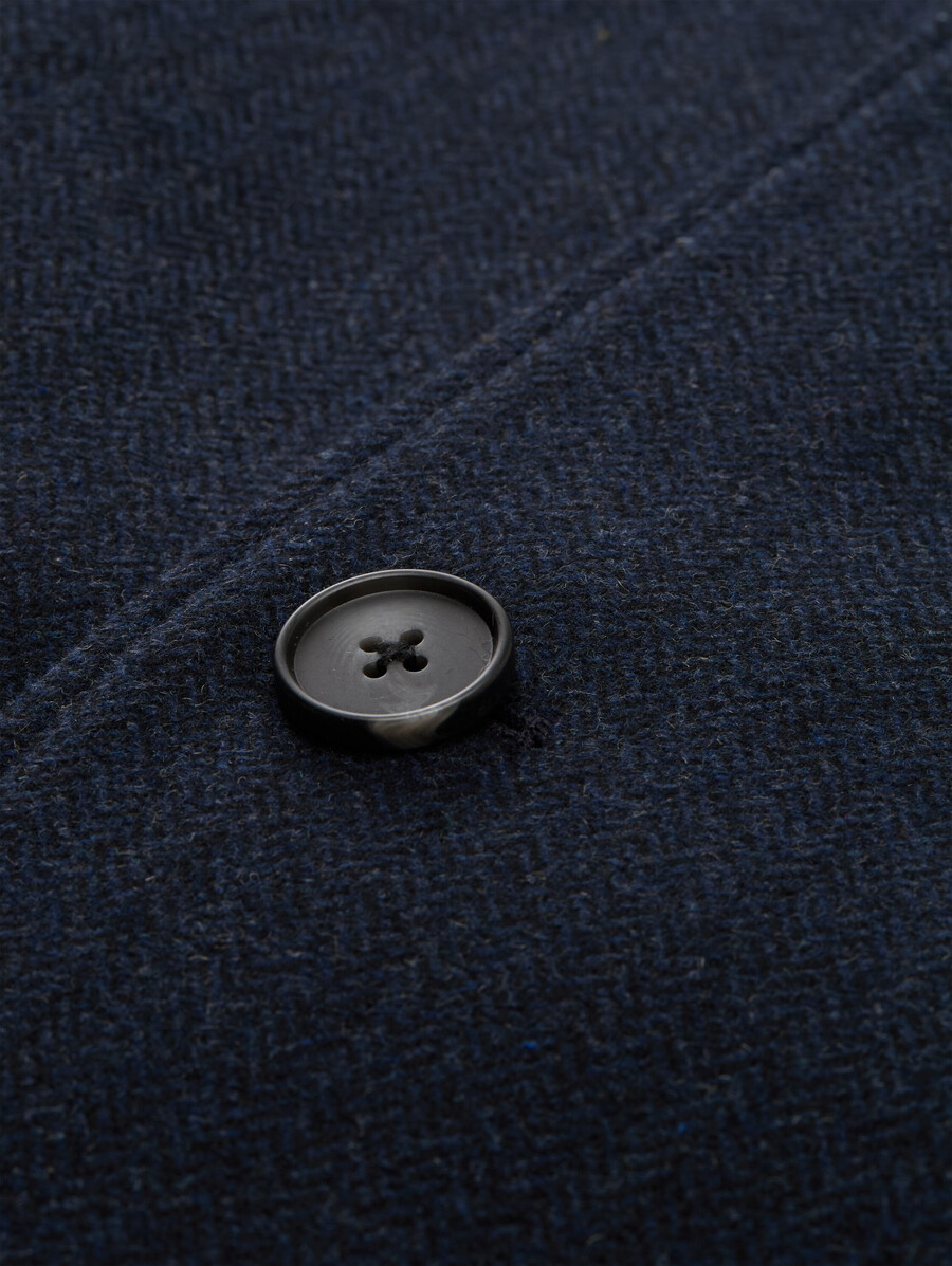 manteau en laine à col à revers