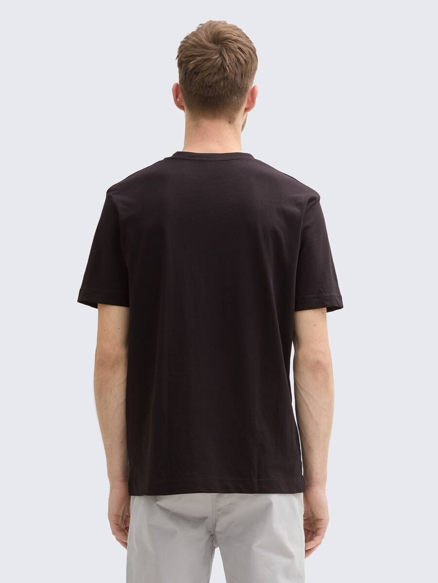 lot de 2 t-shirts basiques à col en v
