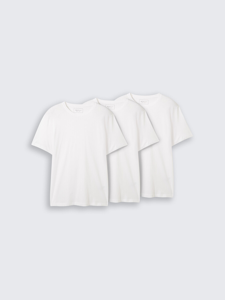 lot de 3 t-shirts en coton