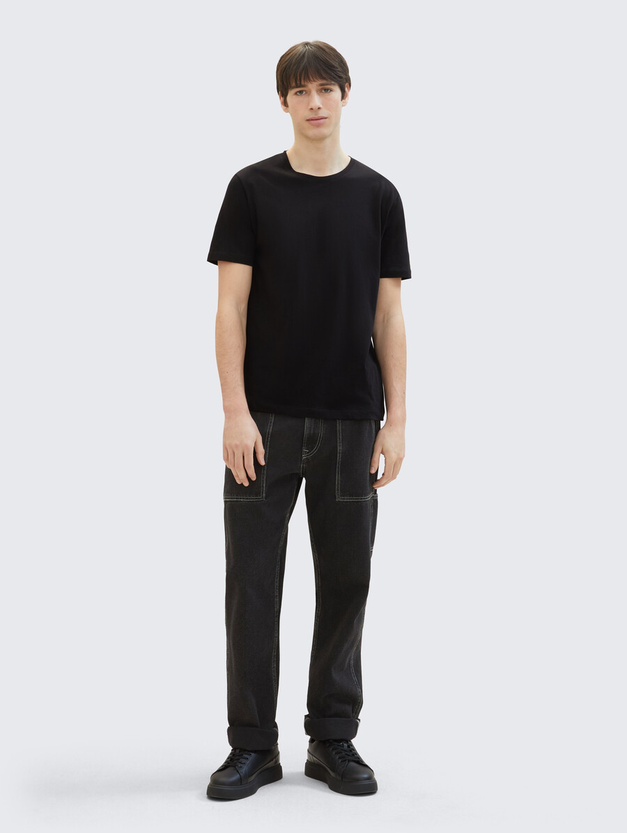 lot de 3 t-shirts en coton
