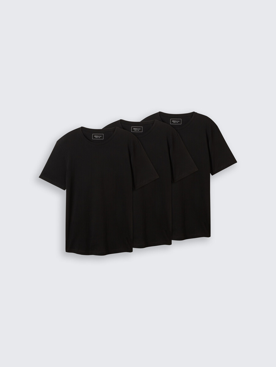 lot de 3 t-shirts en coton