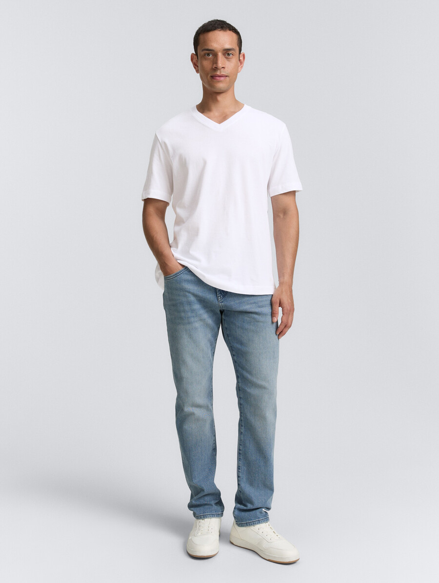 lot de 2 t-shirts à col en v
