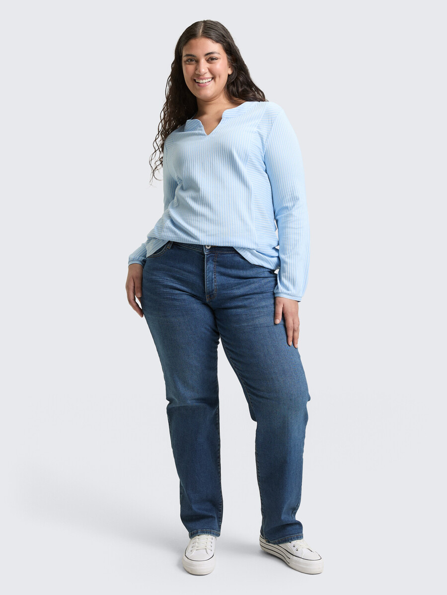 jeans droits grandes tailles