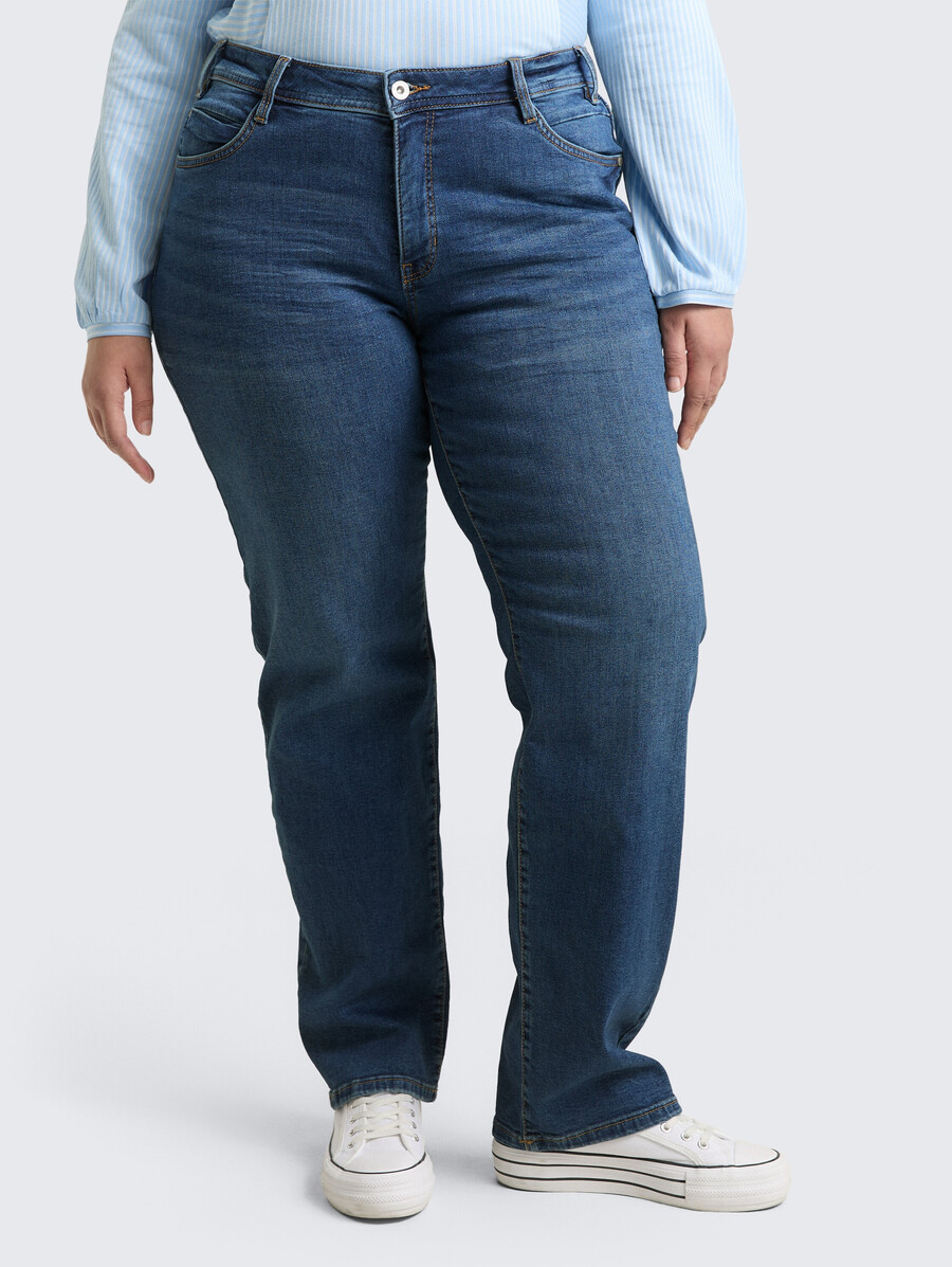 jeans droits grandes tailles