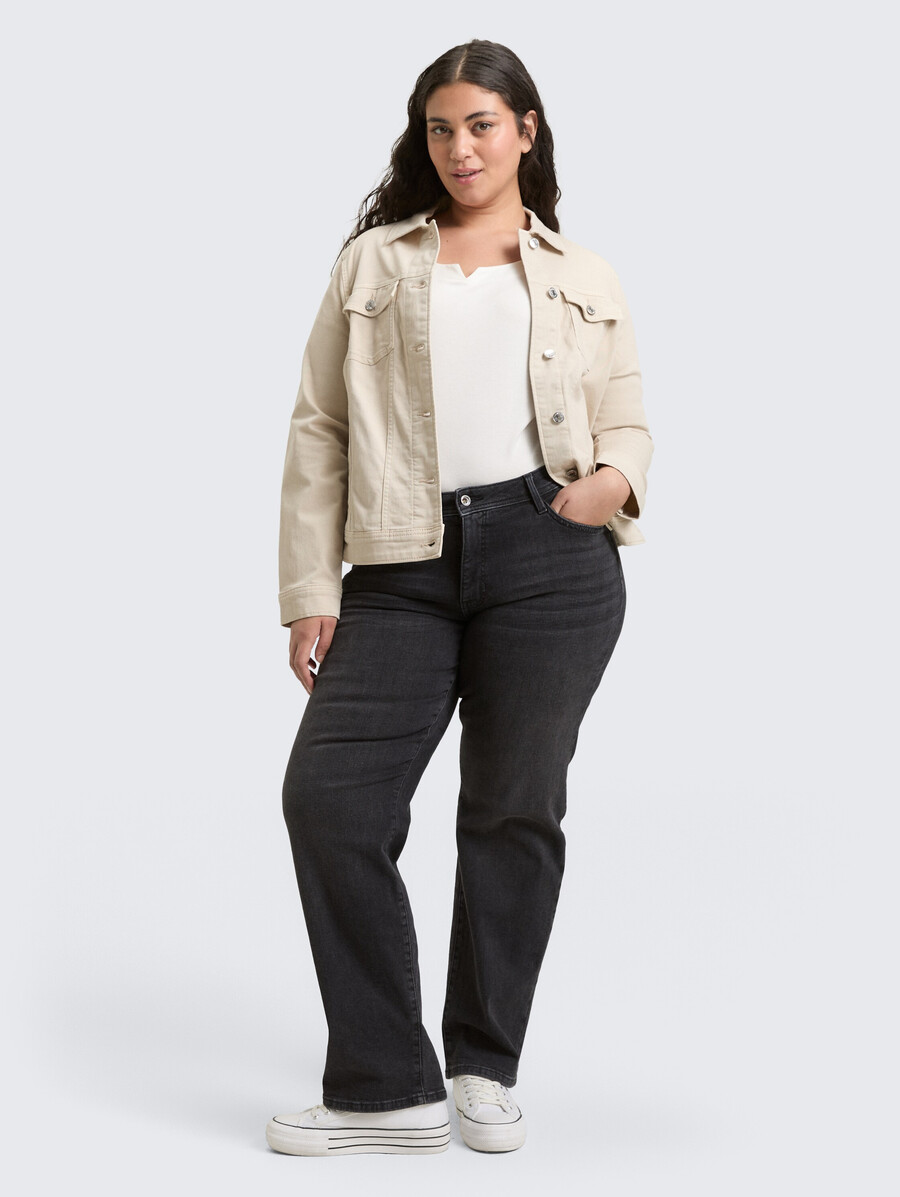jeans droits grandes tailles
