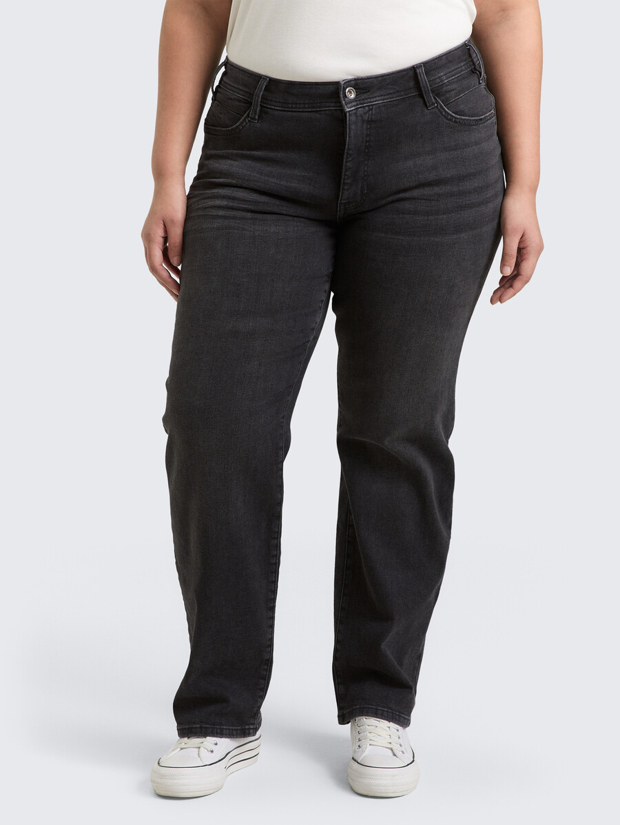 jeans droits grandes tailles