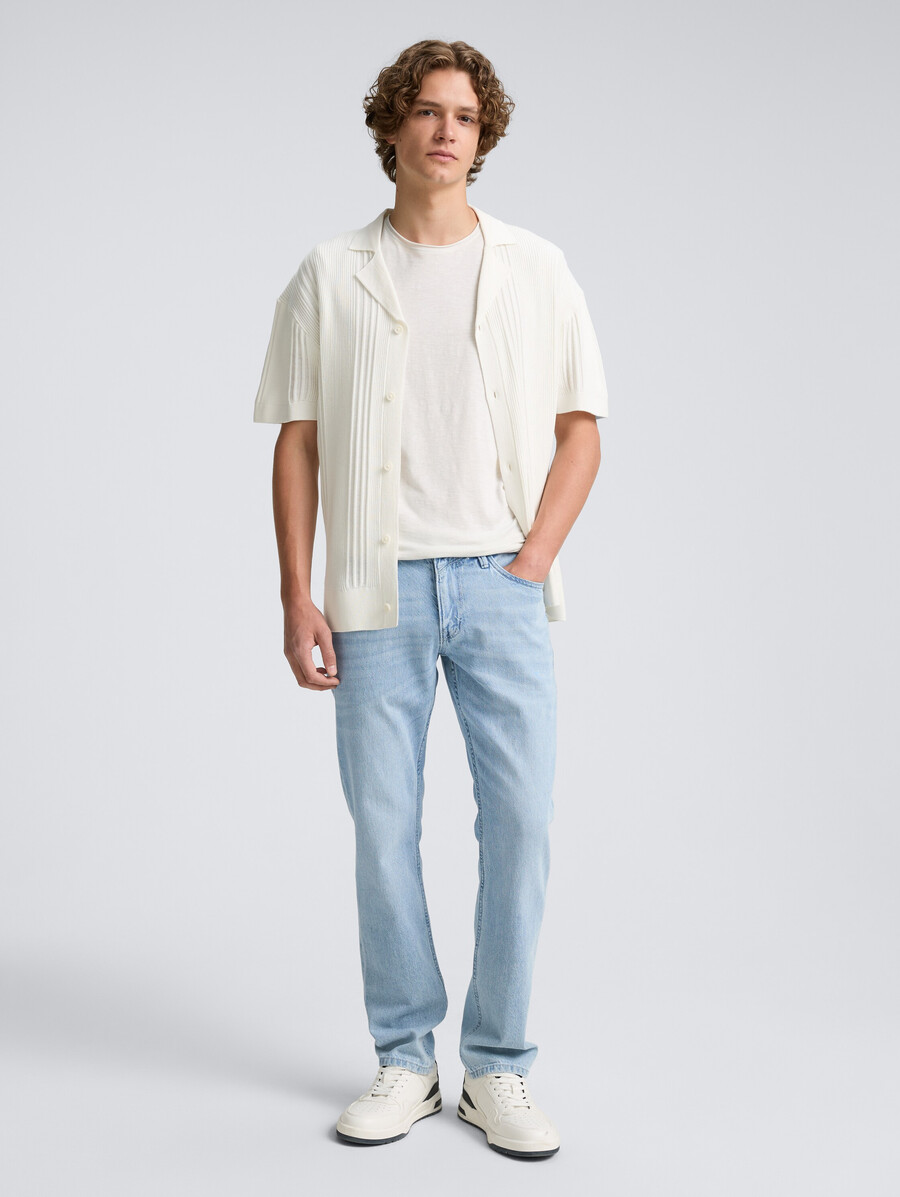 jeans droits en coton ttaedan