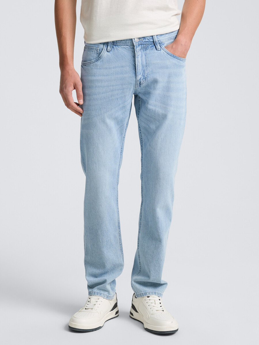 jeans droits en coton ttaedan