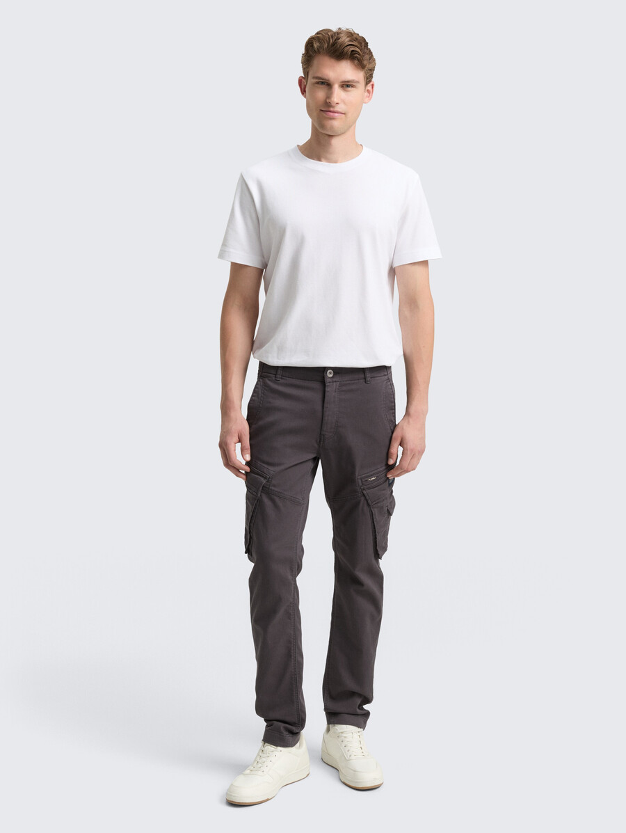 pantalon cargo fuselé extensible