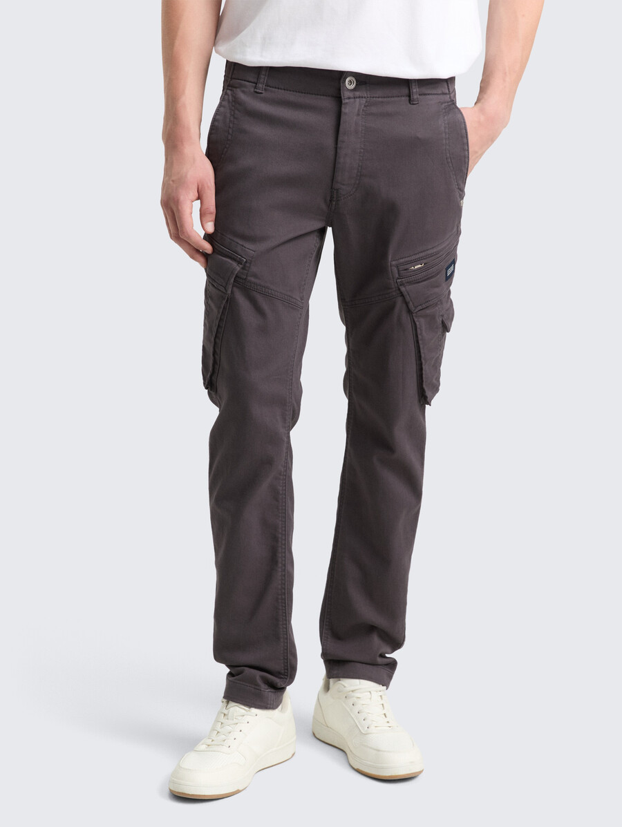 pantalon cargo fuselé extensible