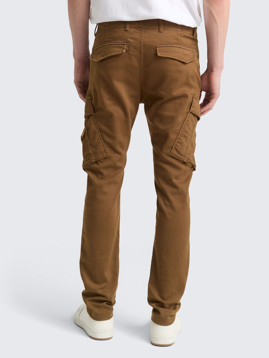 pantalon cargo fuselé extensible