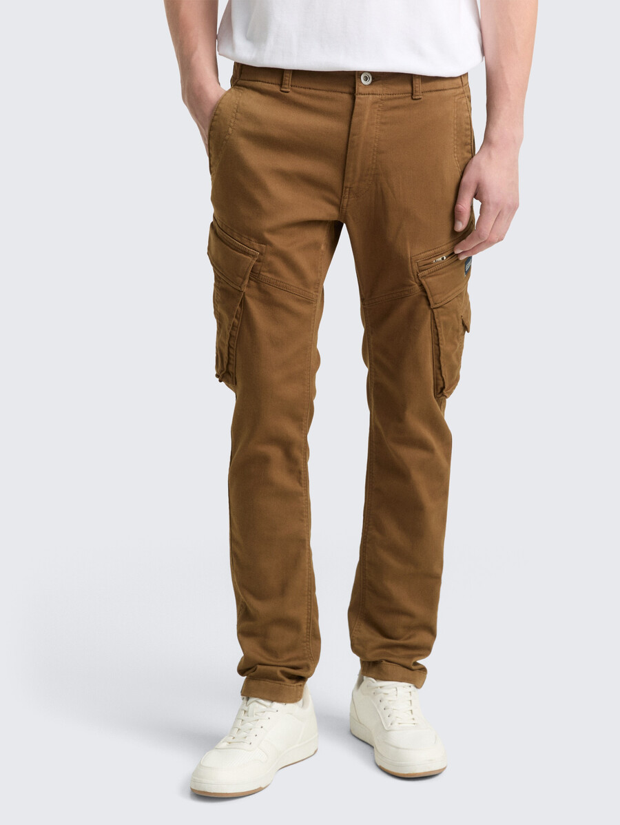 pantalon cargo fuselé extensible