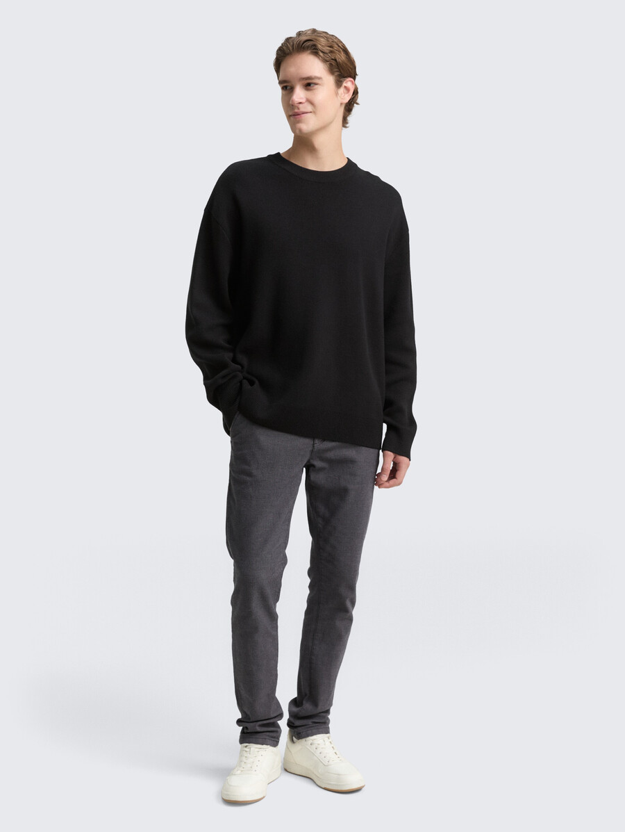 pantalon chino coupe droite avec ceinture