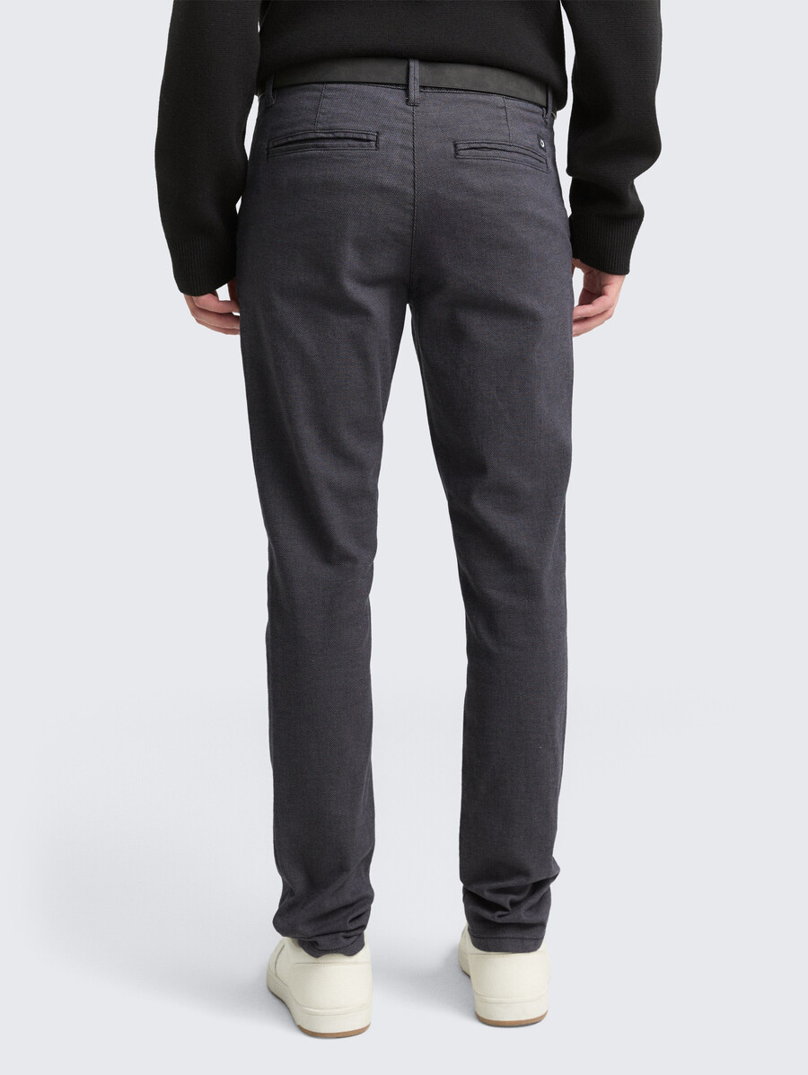 pantalon chino coupe droite avec ceinture