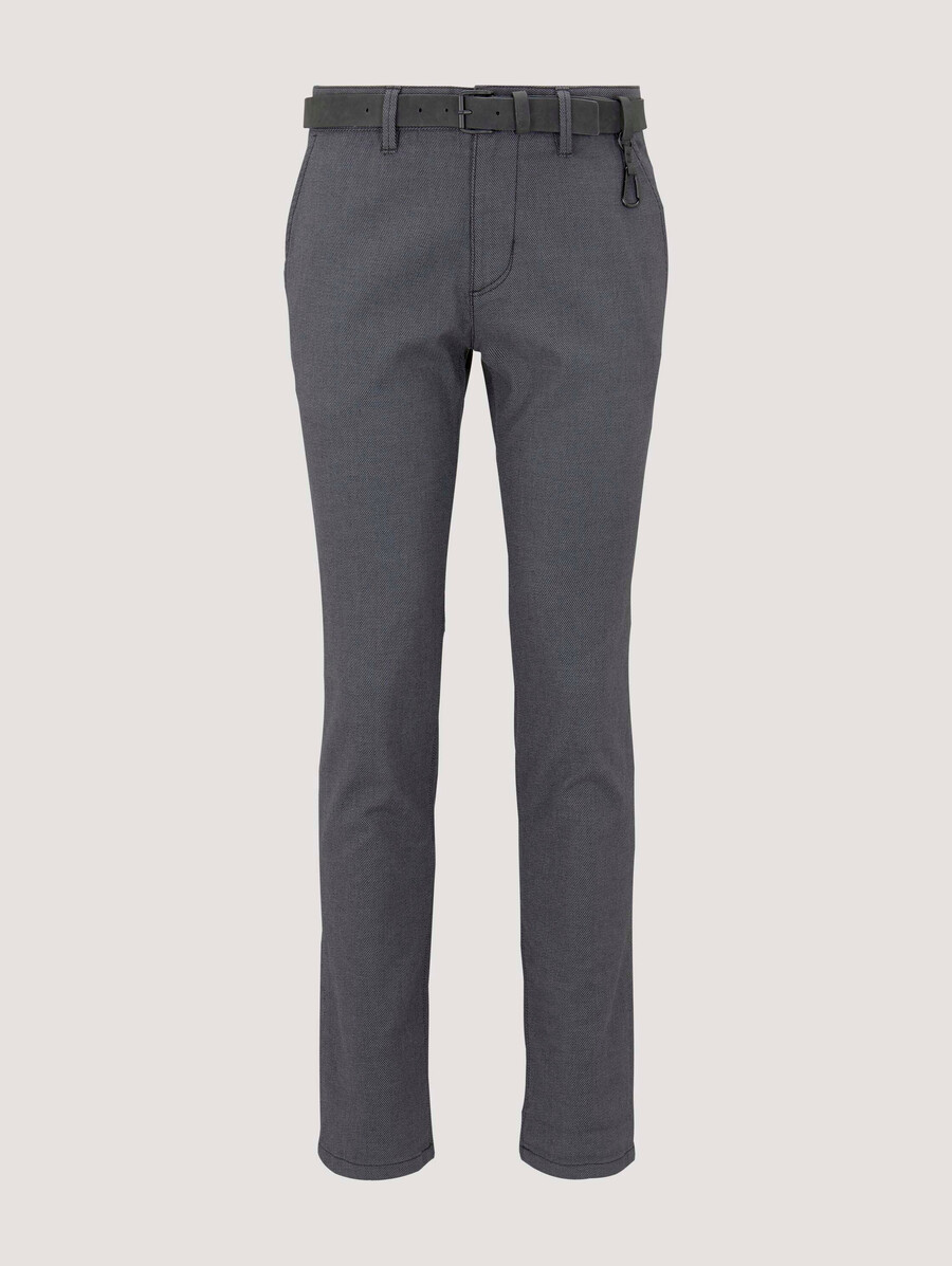 pantalon chino coupe droite avec ceinture