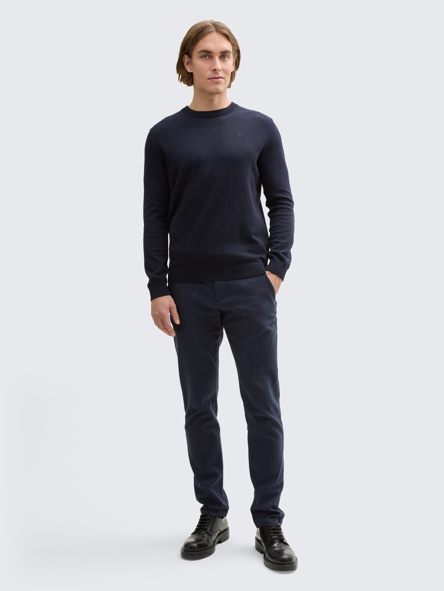 pantalon chino slim tttravis avec ceinture