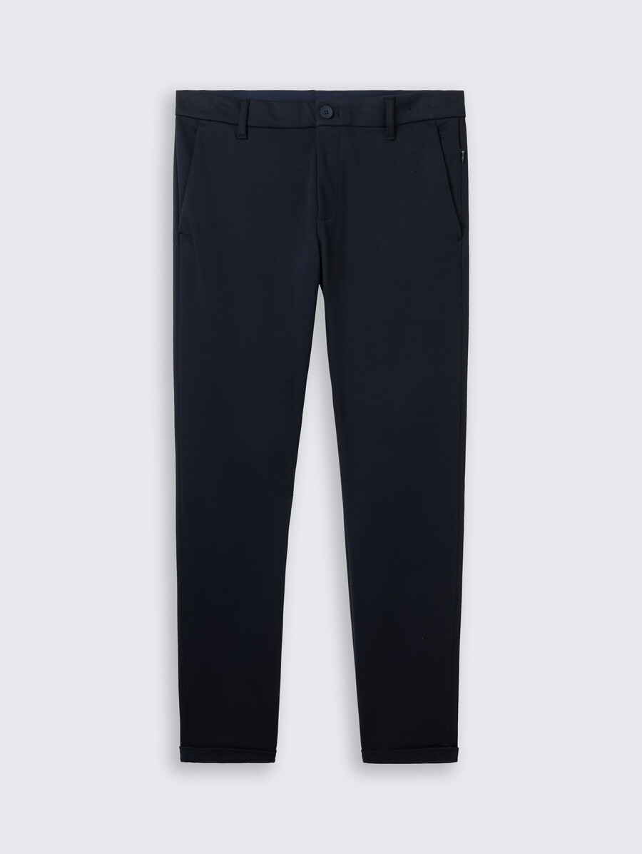 pantalon chino slim tttravis en jersey piqué