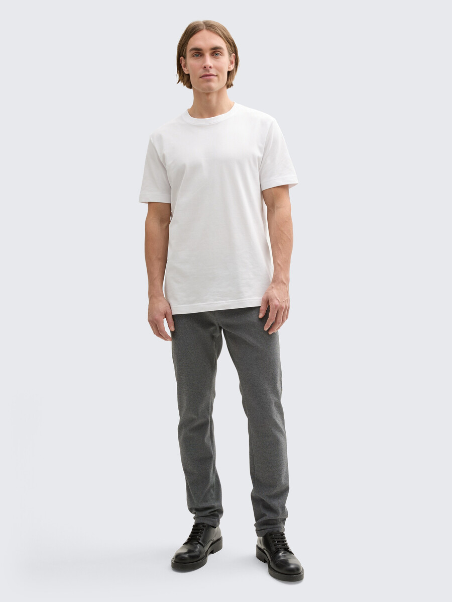 pantalon chino slim tttravis en jersey piqué