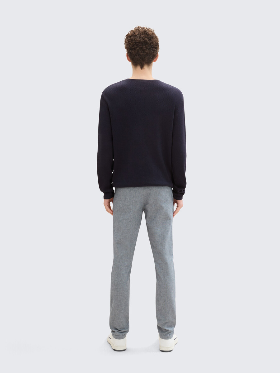 pantalon chino coupe droite avec ceinture