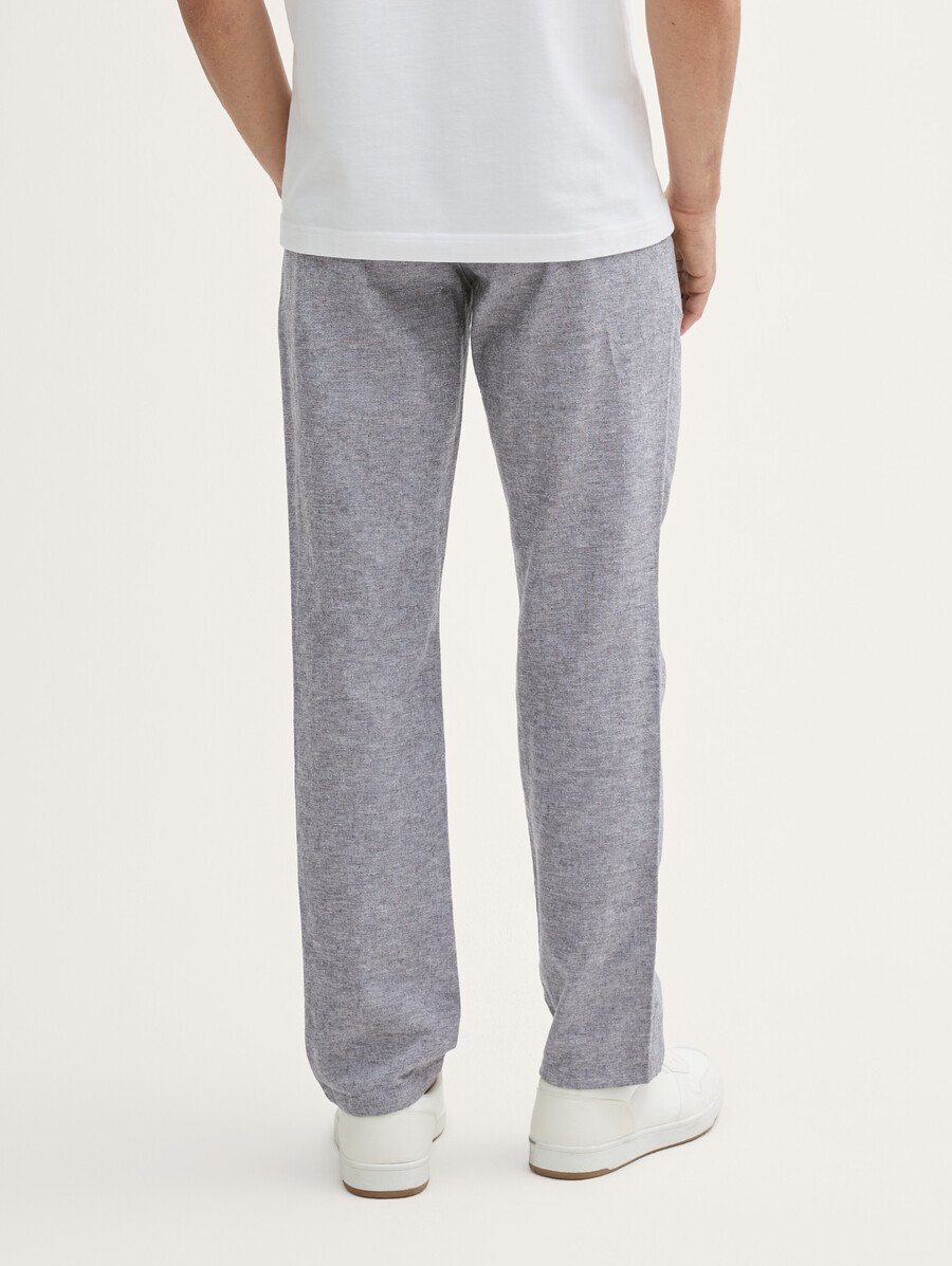 pantalon chino classique en lin