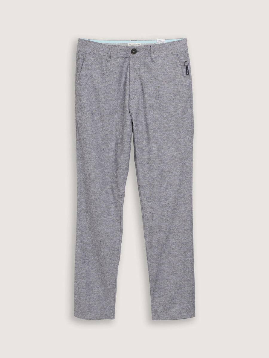 pantalon chino classique en lin