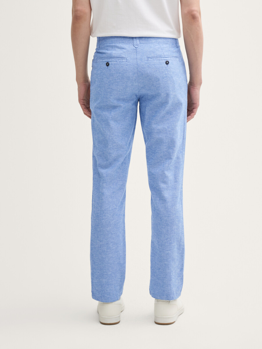 pantalon chino classique en lin